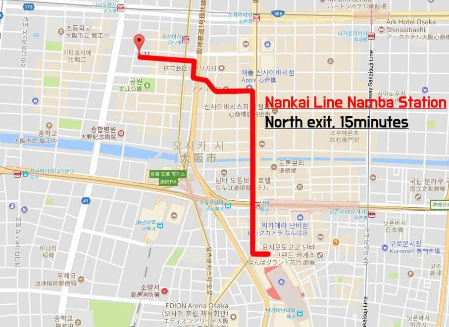 Konitel 堀江 Leilighet Ōsaka Eksteriør bilde